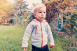 © Mareen Fischinger/Westend61 - Germany, Bonn, Baby boy exploring garden