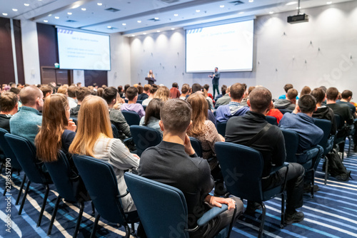 Fotomural Image of a conference that takes place in a large conference room, workshop for