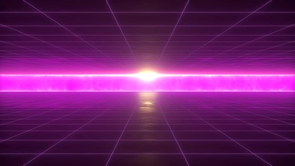Wall Mural - VJ 80's Synthwave Style