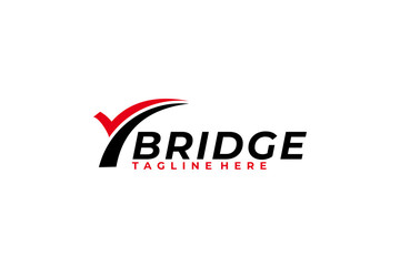 bridge logo icon vector isolated