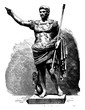 Augustus Caesar, vintage illustration