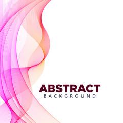 Abstract red flowing lines background