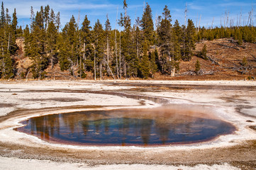 Wall Mural - Chromatic Pool in Yellowstone National Park 10106