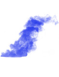 Fototapeta Tęcza - Abstract blue smoke isolated on white background. Blue smoke brush