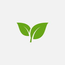 Green Leaf Ecology Nature Element Vector Icon, Leaf Icon, Green Leaf Ecology Nature Element Vector