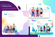© Vectorideas - Set of landing page design templates, business strategy, analytics and brainstorming. Modern vector illustration concepts for website design ui/ux and mobile website development, business presentation