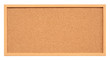 Cork board with wooden frame isolated on white background, blank cork texture for post a notice or reminder(with clipping path)