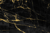 Fototapeta  - Black and gold marble texture design for cover book or brochure, poster, wallpaper background or realistic business and design artwork.