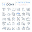 © M.Style - Set Vector Line Icons of Construction Business