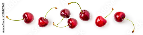 Fotografía Cherry fruit composition banner