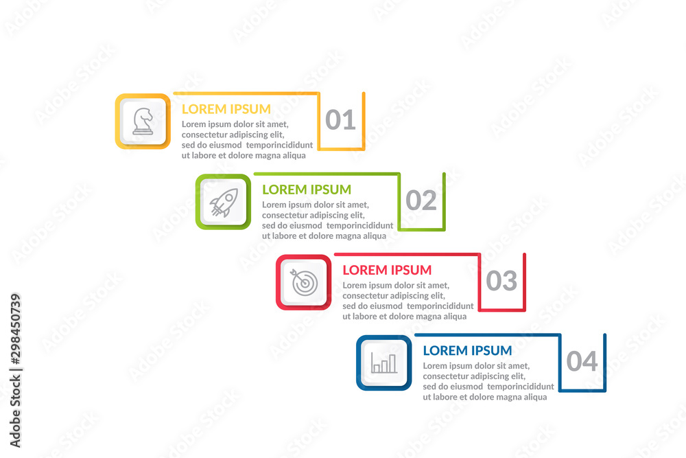 step infographic or process infographic design . business infographic ...