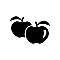 Wall Mural - apple icon vector flat design