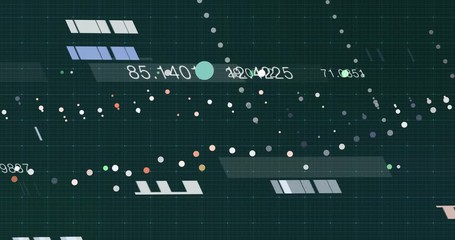 Wall Mural - Abstract digital network data background, 3D rendering