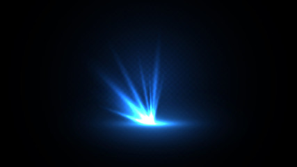 Wall Mural - blue holiday spark