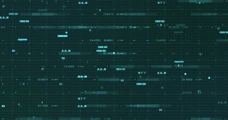 Wall Mural - abstract digital network data background, 3d rendering