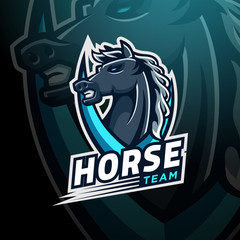 Wall Mural - The horse head esport