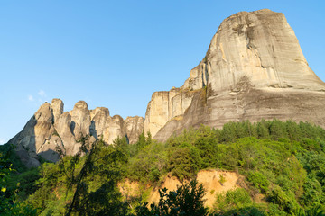 Wall Mural - Imposing large rocks at Meteora