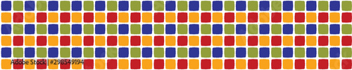 Fotomural Portuguese Mosaic Tile Seamless Border Pattern