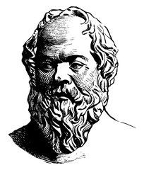 Wall Mural - socrates, vintage illustration