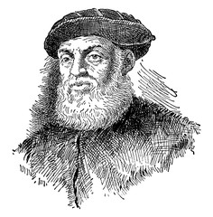 Wall Mural - Ferdinand Magellan, vintage illustration
