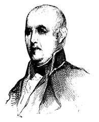 Colonel Isaac Shelby, vintage illustration