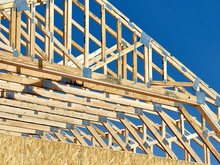 Construction Carpentry Roof Truss Raised Center 3