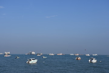 Wall Mural - boats in the sea