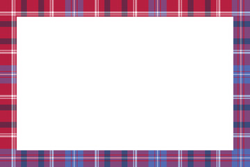 Rectangle borders and Frames vector. Border pattern geometric vintage frame design. Scottish tartan plaid fabric texture. Template for gift card, collage, scrapbook or photo album and portrait.