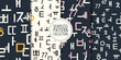 Korean alphabet Hangul seamless patterns set. Graphic design for background, card, banner, poster, cover, invitation, fabric, header or brochure
