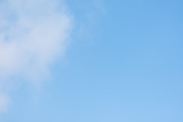 cloud with soft blue sky background and texture with empty copy space