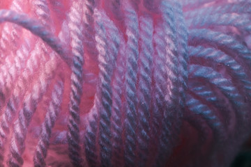 Poster - Close up beautiful tangle of pink thread  background texture. Macro Photography view.