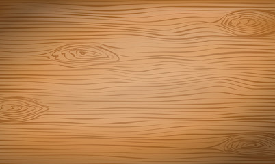 Brown wooden cutting, chopping board, table or floor surface. Wood texture. Vector illustration