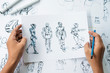 © Chaosamran_Studio - Animator designer Development designing drawing sketching development creating graphic pose characters sci-fi robot Cartoon illustration animation video game film production , animation design studio.
