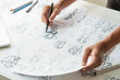 © Chaosamran_Studio - Animator designer Development designing drawing sketching development creating graphic pose characters sci-fi robot Cartoon illustration animation video game film production , animation design studio.