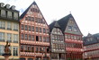 Sanierte fachwerhäuser auf dem Frankfurter Römer