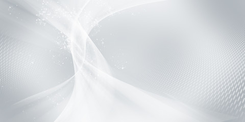 Wall Mural - abstract white and gray modern geometrical backdrop wallpaper. light grey motion silver line design 