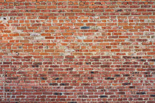 old red brick wall texture background Canvas Print