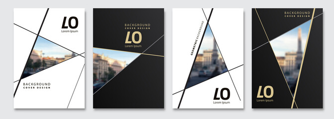 vector cover design. flyer, presentation, brochure layout. banner, modernist poster design. city blu