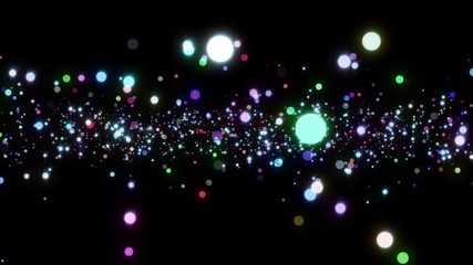 Poster - Xmas 2020. 4k video. Looped animation. Particles background. Seamless loop. Bokeh lights. Colorful glitter. 3840x2160