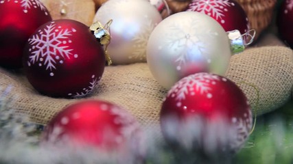 Poster - christmas balls and decorations 