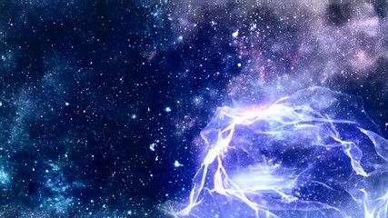 Wall Mural - abstract loop animation of wormhole in space