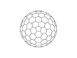 © Sepia100 - vector illustration of a honeycomb hexagon sphere isolated on white