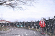 © alexkich - Kids walk in the park first snow
