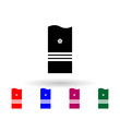 Japan commander military ranks and insignia multi color icon. Simple glyph, flat vector of military ranks and insignia of japan icons for ui and ux, website or mobile