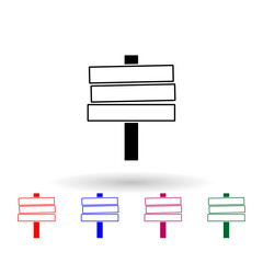 Poster - signboard, billboard multi color icon. Simple glyph, flat vector of Billboards icons for ui and ux, website or mobile application