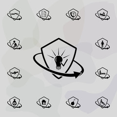 Fototapete - intellectual property insurance icon. insurance icons universal set for web and mobile