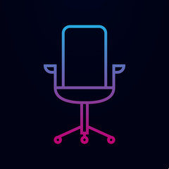 Poster - Business chair nolan icon. Simple thin line, outline vector of web, mix icons for ui and ux, website or mobile application