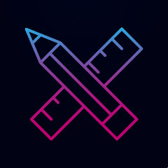 Poster - design tools nolan icon. simple thin line, outline vector of web, mix icons for ui and ux, website o
