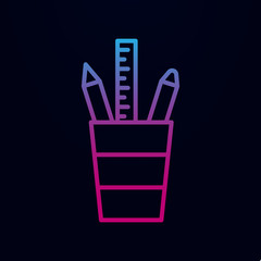 Poster - office tools nolan icon. simple thin line, outline vector of web, mix icons for ui and ux, website o