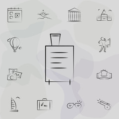 Poster - Suitcase icon. Travel icons universal set for web and mobile